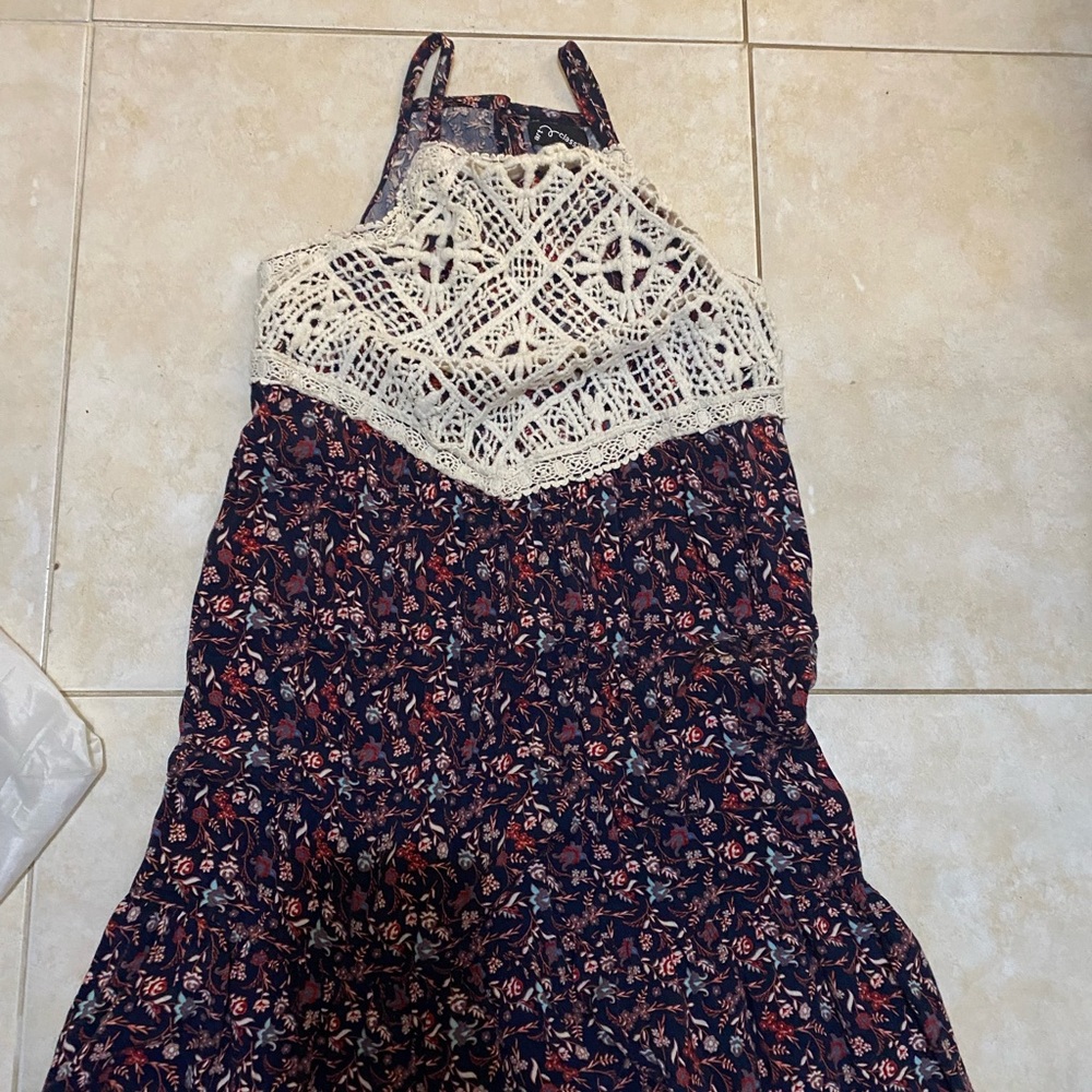 Girls boho floral dress